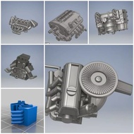 Engine 1:64 1/ Hotwheels Unpaited Resin Diecast64