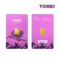 TOMEI Hornbill Gold Bar 1G Purple Card | Fine Gold 9999