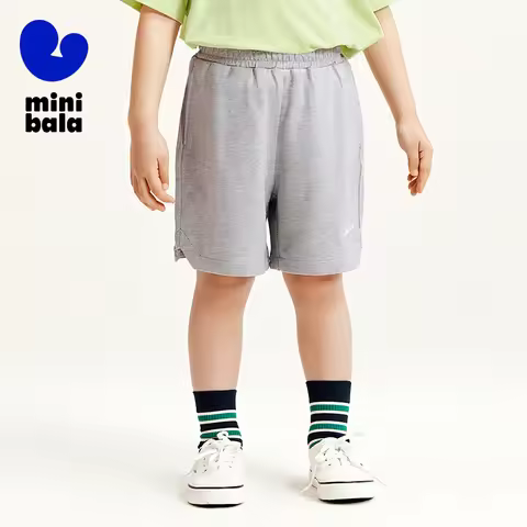 Mini Bala Boys Quick-Dry Summer Shorts Comfortable and Casual Kids Pants for Baby Boys 2025 New