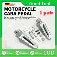 Free Bolts 1 Pair HONDA CLICK V2 V3 / BEAT FI V2 V3 Footrest alloy L8604 - WHT / rear footpeg