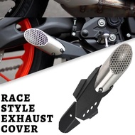 2024 2025 New Original Motorcycle Exhaust Pipe Aluminium+Stainless FOR YAMAHA MT-07 2021 MT07 MT 07 