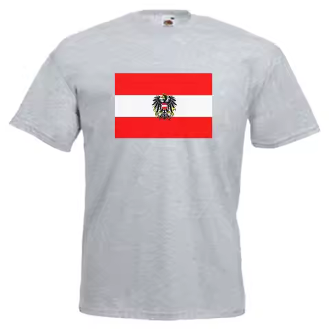 Austria Flag Adults Mens T Shirt 12 Colours Size S 3XL