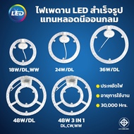 หลอดไฟ led ขั้ว G10q แผงไฟแม่เหล็ก LED แผงวงจร แผ่นชิป โคมไฟ โคมไฟเพดาน ไฟติดห้อง  ตัวใช้แทนหลอดนีออนกลม ขนาด 48วัตต์ 36