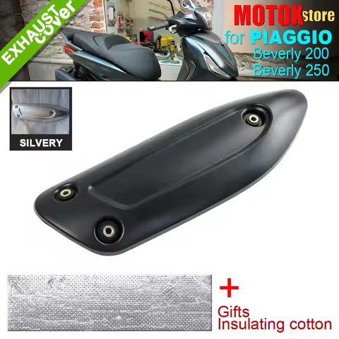 Fit For Piaggio Beverly 200 250 Motorcycle Exhaust Pipe Cover Cowl Protector Beverly200 Beverly250 A