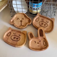 Ketchup Bowl Price Below 9.9 Dish Stupid Cute Cute Rubber Wood 2025 New Product Xiaohongshu Hot-sell