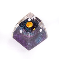 Planets Resin Artisan Keycap, Galaxy Spacebar Keycaps, Interstellar Custom Earth Keycaps Handmade Gi