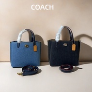 New denim tote CR708Coach Small Lieutenant Female Coach tote Bag tote Bag