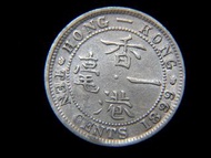 香港銀毫-1899年英屬香港一毫銀幣(英女皇維多利亞歌德式肖像)