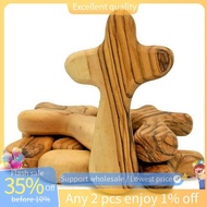 10 PCS Small Olive Wood Crosses Portable Prayer Crosses
