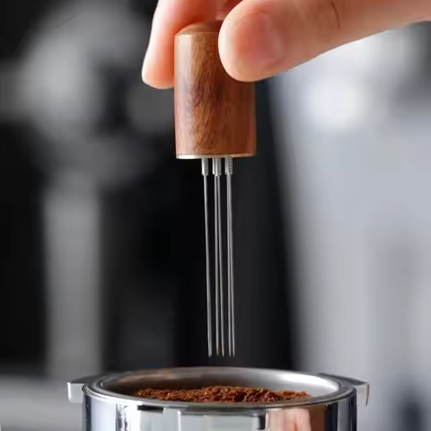 Stainless Steel Coffee Powder Tamper Espresso Powder Stirrer Distributor Leveler WDT Tools Cafe Stir