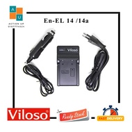 EN-EL14 EN EL14a Battery Charger MH-24 for Nikon D3100, D3200, D3300, D3400, D3500, D5100, D5200, D5