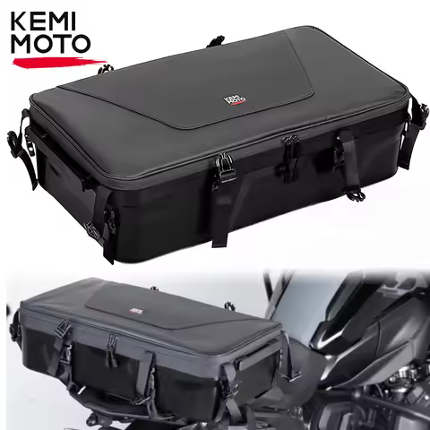 Motorcycle Travel Luggage 35L Tail Seat Bag Waterproof PVC for Honda Rebel 1100 for Yamaha Tenere 70