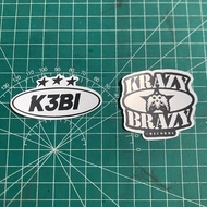 FTP - K3BI AND KRAZY BRAZY CHOROMO STICKERS Sticker Waterproof Sticker Chrome