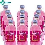 แพ็ค 12 ขวด/bottles แอลกอฮอล์ แอลกอฮอล์น้ำ เอททานอล 70% แอลซอฟฟ์ พิ้งค์ กลิ่นหอมซากุระ สีชมพู Alcohol Ethanol Alsoff Pink Sakura Flavour ขนาด 450 มล. น้ำยาล้างแผล