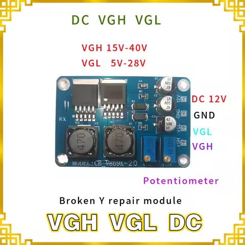 VGH VGL DC Module Repair LCD Panel Broken Y Color Abnormal Horizontal Line