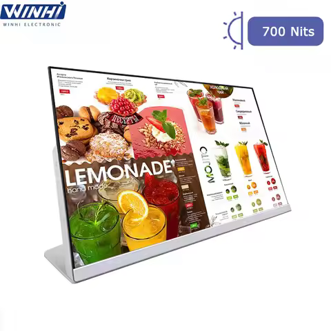 21.5 23.8 27" Desktop L Shape Android PC Tablet TV Digital Signage Electronic Menu Board Touch Scree