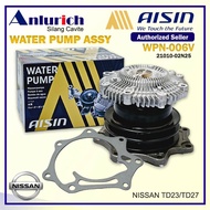 AISIN WATER PUMP NISSAN NAVARA TD23/TD27 WPN-006V