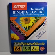 Astar Penutup PVC A4 / Binding Cover A4 Transparent /A4 PVC Cover 100'S (PC020)