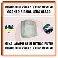 PUTIH Pcs Mika Glass Turn Signal Lamp Sen Corner Signal Curly Reting Toyota Kijang Super Old 5K KF40 KF50 White