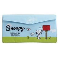 PEANUTS Snoopy 史努比 日版 信封造型 口罩 收納袋 口罩袋 戶外 便攜 儲物袋 抗菌 分隔式 史奴比 史諾比 (寄信)