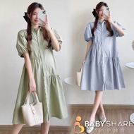 Irregular Stitching Shirt Dress Maternity BabyShare Fashion [CAS011D4R]