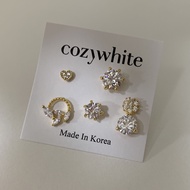 [Cozywhite] 5type Gold Stud Earring