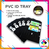 1PC PVC ID CARD TRAY + 10PCS PVC PRE CUT ID CARD DIRECT PRINT ID FOR T60 L800 L805