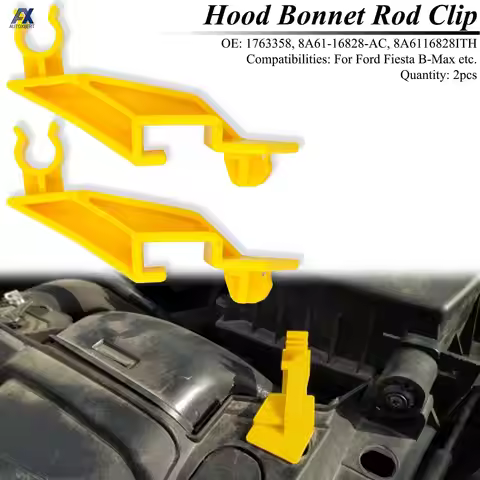 2x For Ford Fiesta B-Max Ecosport Transit Tourneo Courier Hood Bonnet Rod Clip Stay Support Prop Cla