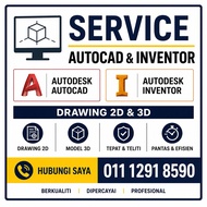 Service Drawing 2D & 3D AutoCAD/Inventor | Pelan Teknikal | Design Engineering