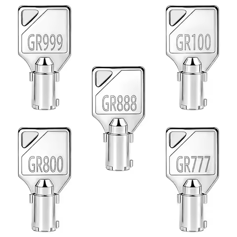Washer Dryer Machine Key Set(5Pack) For Greenwald Speed Queen-GR777& GR800& GR888& GR100& GR999 Coin