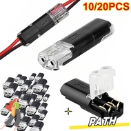 PA-HOME Wire Terminals, Double Wire 2 Pin Way Plug Quick Connector, Universal Waterproof Electric Wi