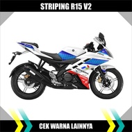 Yamaha R15 V2 striping sticker r25 V2 variation sticker/ with Pertamina Mandalika motif