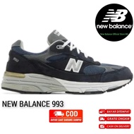 Sepatu Pria Wanita Sepatu NB Sepatu New Balance 993 Kith Navy Grey
