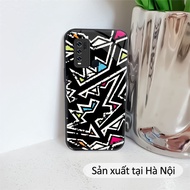 Geometric color A Tempered glass case vivo Y15 S,Y17,Y19,vivo Y20,Y50,vivo Y72 5G Premium glass case