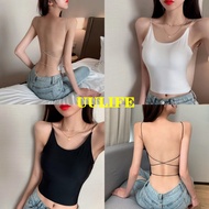 3298Y  Women's tank top/backless tank top/cross camisole tank top/backless tank top/slim shoulder st