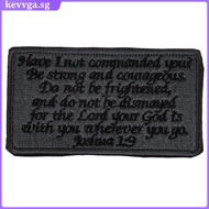 kevvga Armband Bible Sayings Clothes Patch DIY Clothing Stickers Ornament Repairing Sewing Patches Decor
