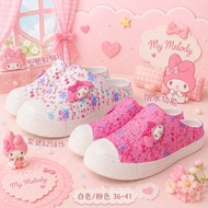 [YoHo shoes]🚚Next Day Delivery Sanrio Melody Slippers Hole Shoes Casual Shoes Lazy Shoes Waterproof 