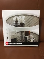 360度雙層旋轉調味架置物架收納架