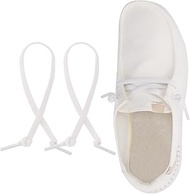 2 Pairs Replacement Shoe Laces for Hey Dude Shoes, Flat Elastic Stretch No Tie Shoe Laces for Women 