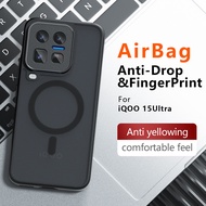Transparent Shockproof Magnetic Hard Case For Vivo IQ00 IQOO 15 Ultra (V2546A) PC Matte Phone Cover 