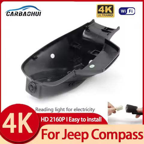 Plug and play Dash Cam For Jeep Compass (2nd Gen) 2018 2019 2020 2021 2022 2023,Car Camera WIFI Conn