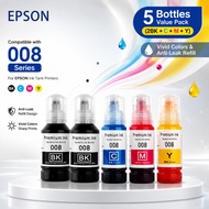 for Epson 008 Refill Pigment Ink For EPSON EcoTank L15150 L15160 L15180 L6460 L6490 L6550 L6580 Prin