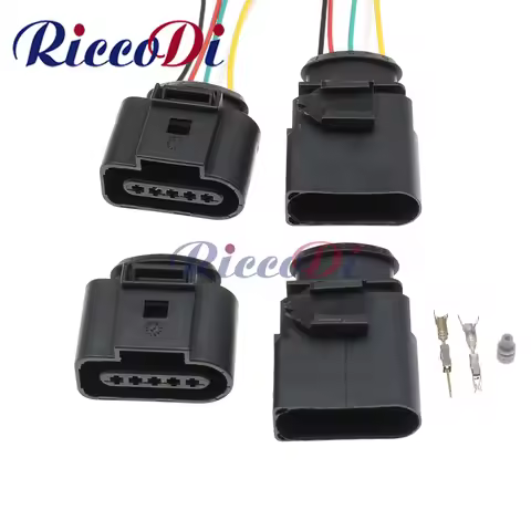 1 Set 5 Pin Way 1.5mm Electrical Plug Auto Sealed Male Female Connector Kit 1J0973805 1J0973705 For 