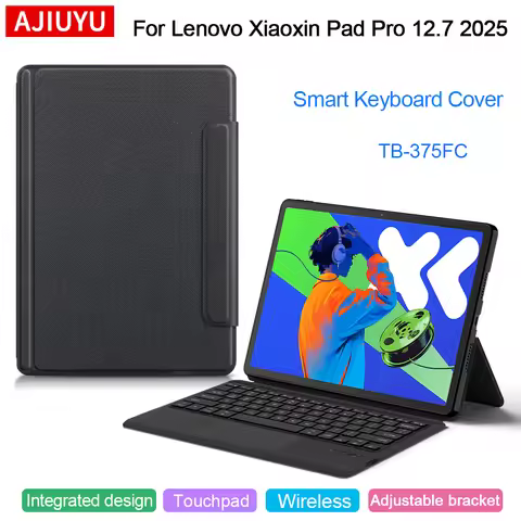 Trackpad Keyboard Case For Lenovo Pad Pro 2025 12.7 Inch Xiaoxin Pad Pro 12.7" TB375FC Tablet Keyboa