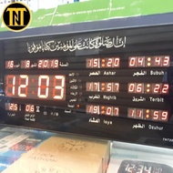 AUTOMATIC Led Digital Adzan CLOCK Tnt2019. PRAYER SCHEDULE