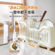 [in stock] Thickened Dish Rack Draining Dish Rack Storage Rack Kitchen Sink Organizer Dish Cabinet D
