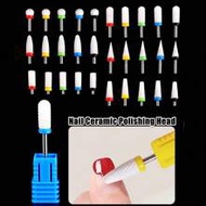 1pc Ceramic Nail Drill Bits - 3/32''Professional Electric Efile Nail Drill Bits With Holder For Mani