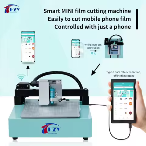 HZY FC-13 Mini Hydrogel Film Plotter Unlocked Cutting Unlimited Times Mobile Phone Skin Cutting Mach