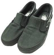 VANS x SSZ 特別版 REVERSE SLIPON 休閒鞋，美國尺寸5(24.5cm)，黑色，帶有 VANS 和BEAMS SURF&SK8 標誌。二手。