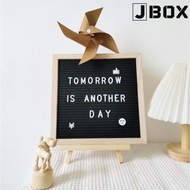 DIY Felt Letter Notice Board Kit with 340 Changeable Lettering Emoji Symbols including tripod Stand 